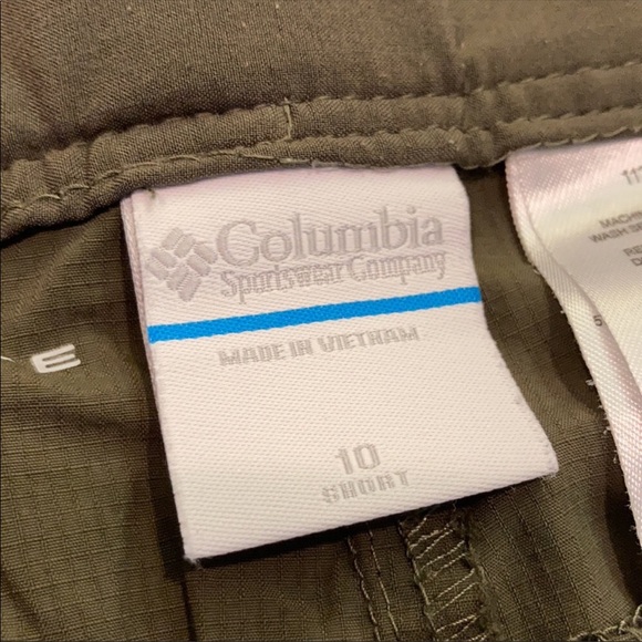 Columbia womens zip off hiking pants olive green - Picture 3 of 7
